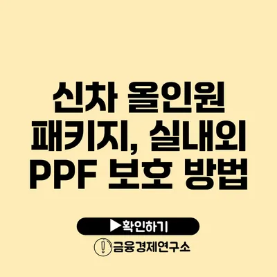 신차 올인원 패키지, 실내외 PPF 보호 방법