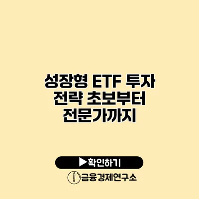 성장형 ETF 투자 전략 초보부터 전문가까지